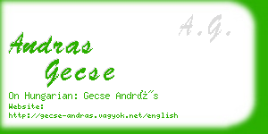 andras gecse business card